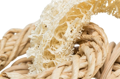 Trixie loofah ring med rattan og majs blad ring naturlig