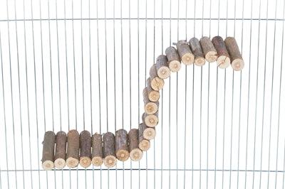 Trixie Suspension Bridge med skrue Mount Bark Wood Natural til mus