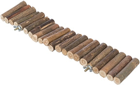 Trixie Suspension Bridge med skrue Mount Bark Wood Natural til mus