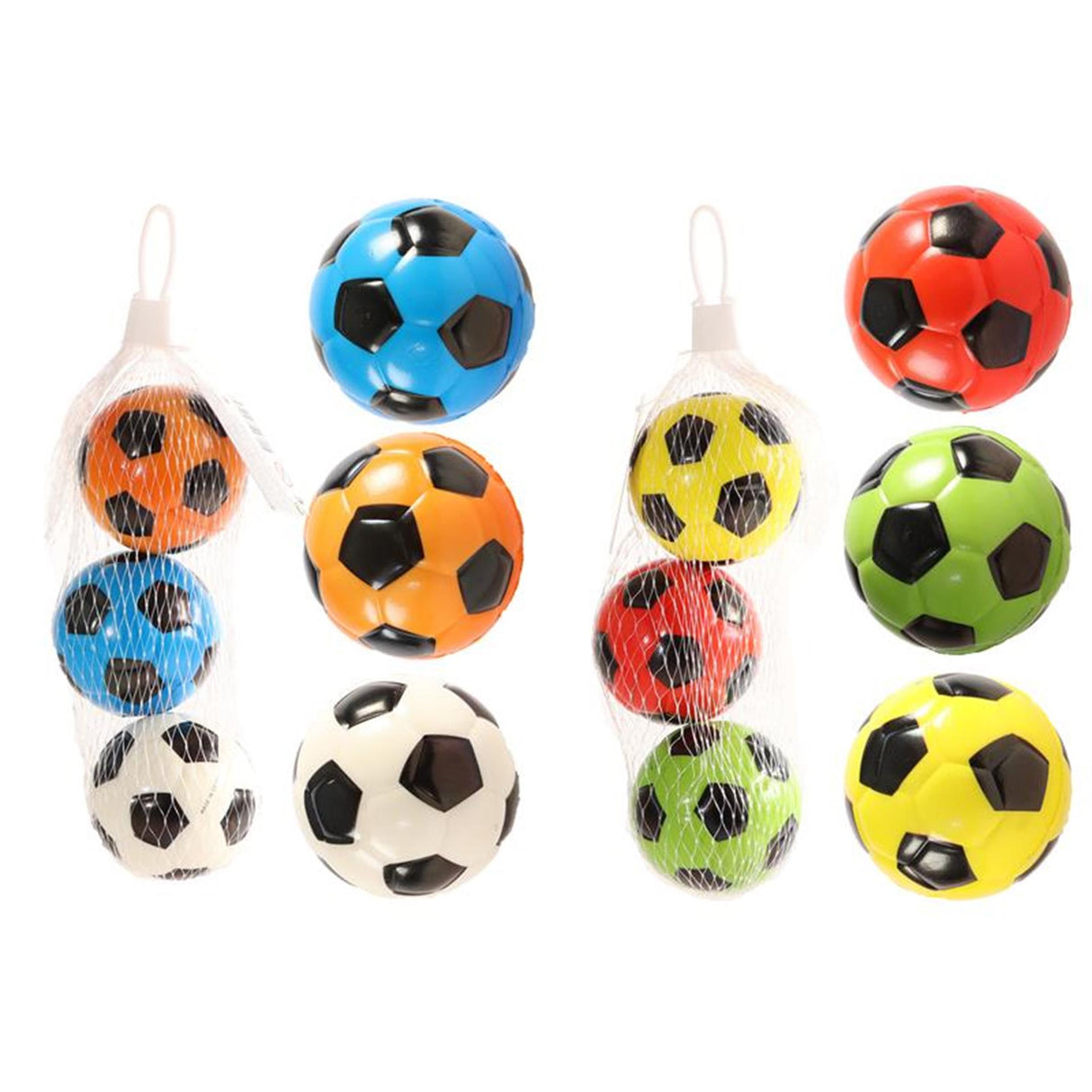 Skumfodbolde 3 stk i net ã˜6cm