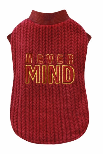 Croci hundesweater nevermind rød