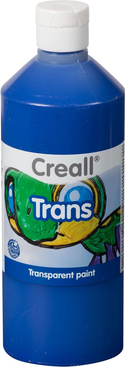 Creall vinduesmaling trans blå 500ml | 1 flaske