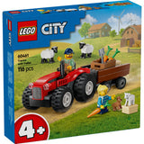 Lego city 60461 rød traktor med trailer og får