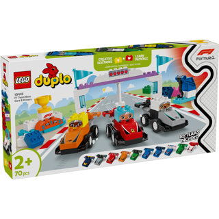 Lego duplo town 10445 f1 team racerbiler og kørere