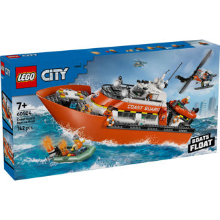 Lego city exploration 60504 kystvagt redningsbåd med helikopter