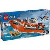 Lego city exploration 60504 kystvagt redningsbåd med helikopter