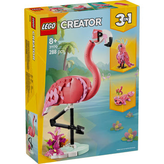 Lego ® creator 3i1 vilde dyr: pink flamingo sæt - 31170