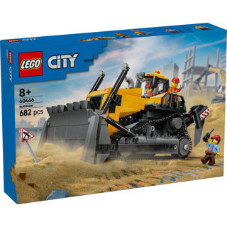 Lego ® city gul bulldozer, byggepladskøretøj - 60466