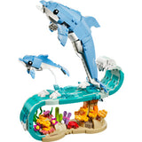 Lego ® creator 3i1 havdyr: smukke delfiner - genopbygget til en søhest eller krabbe - 31385