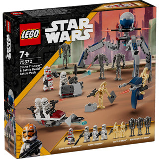 Lego star wars clone trooper™ battle droid™ kamppakke - 75372