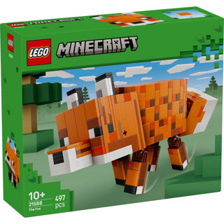 Lego minecraft ræven børnehave dekoration og dyrelegetøj til børn - 21588