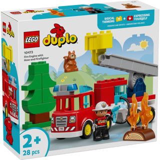 Lego Duplo Town 10473 brandbil med slange og brandmand