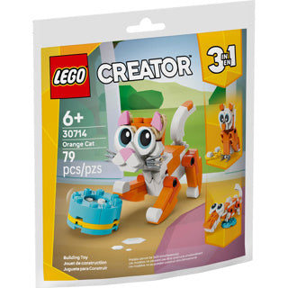 Lego 30714 taske orange kat | 10 stk