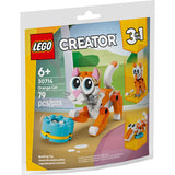 Lego 30714 taske orange kat | 10 stk