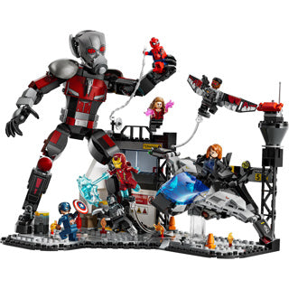 Lego superhelte 76314 kaptajn amerika borgerkrig actionscene