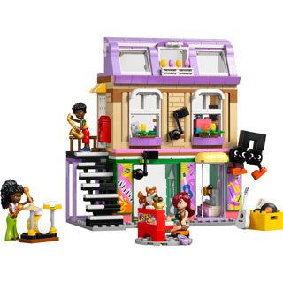 Lego friends musikbutik og boligbyggesæt til børn - 42653