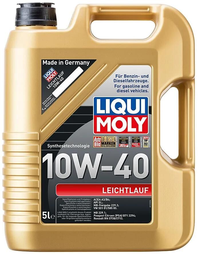 Liqui moly motorolie let luft letløbende 10w-40 5 ltr lm