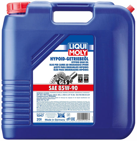 Liqui moly getriebeöl gl 5 hypoid transmissionsolier indhold 20l