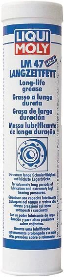 Liqui moly bæredygtigt fedt lm 47 + mos² lm47 langtidsfedt 40 patr.f.lejer+fuge