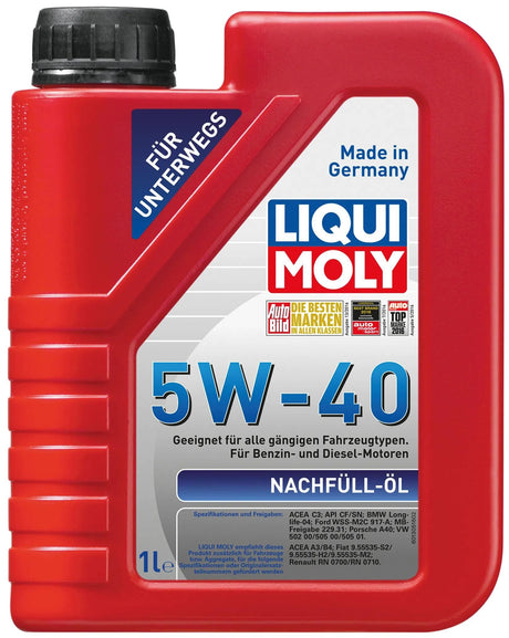 Liqui moly motorolie nachfüllöl refill olie 5w40 1 ltr.