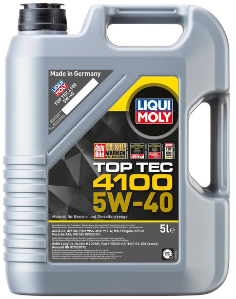 Liqui moly motorolie top tec 4100 top tec 5w-40 5 ltr.