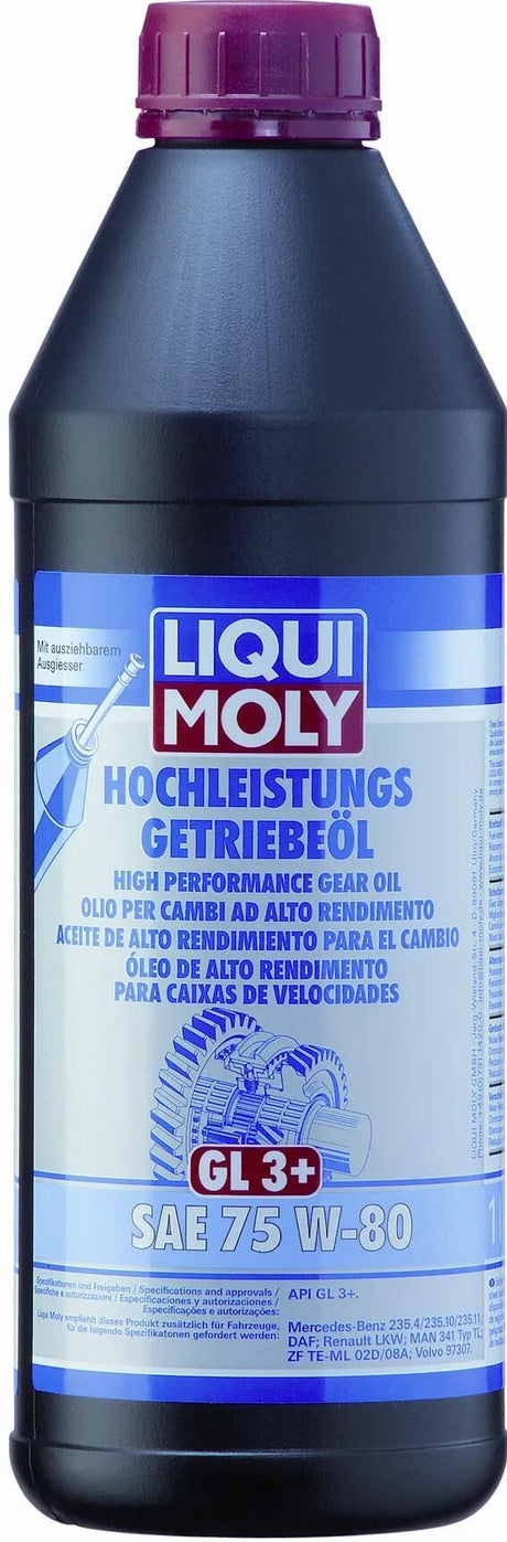 Liqui moly gearolie gl3+ gearolie gl3+ 1ltr. 75w-80