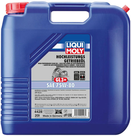 Liqui moly getriebeöl gl3+ gearolie 75w-80 20l lm