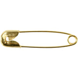 Creativ firma sikkerhedsnåle l: 22 mm tykkelse 0 6 mm guld 100 stk