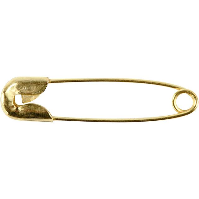 Creativ firma sikkerhedsnåle l: 22 mm tykkelse 0 6 mm guld 100 stk