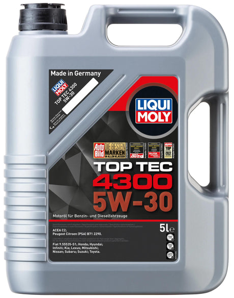 Liqui moly motorolie top tec 4300 motoroel toptec4300 5w-30 lm 5 ltr.