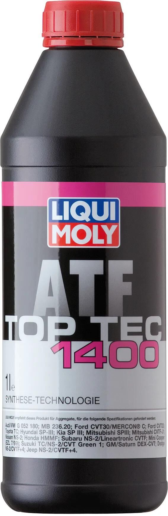 Liqui moly transmissionsolie top tec atf 1400 top tec atf 1400 dosis 1l