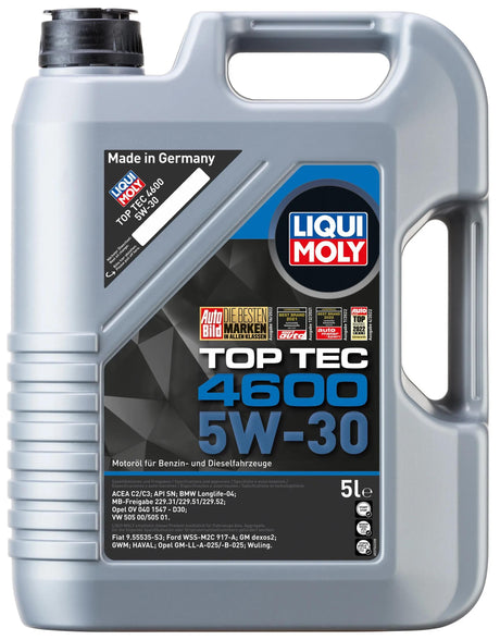 Liqui moly motorolie top tec 4600 motorolie 5w30 5l top tec 4600