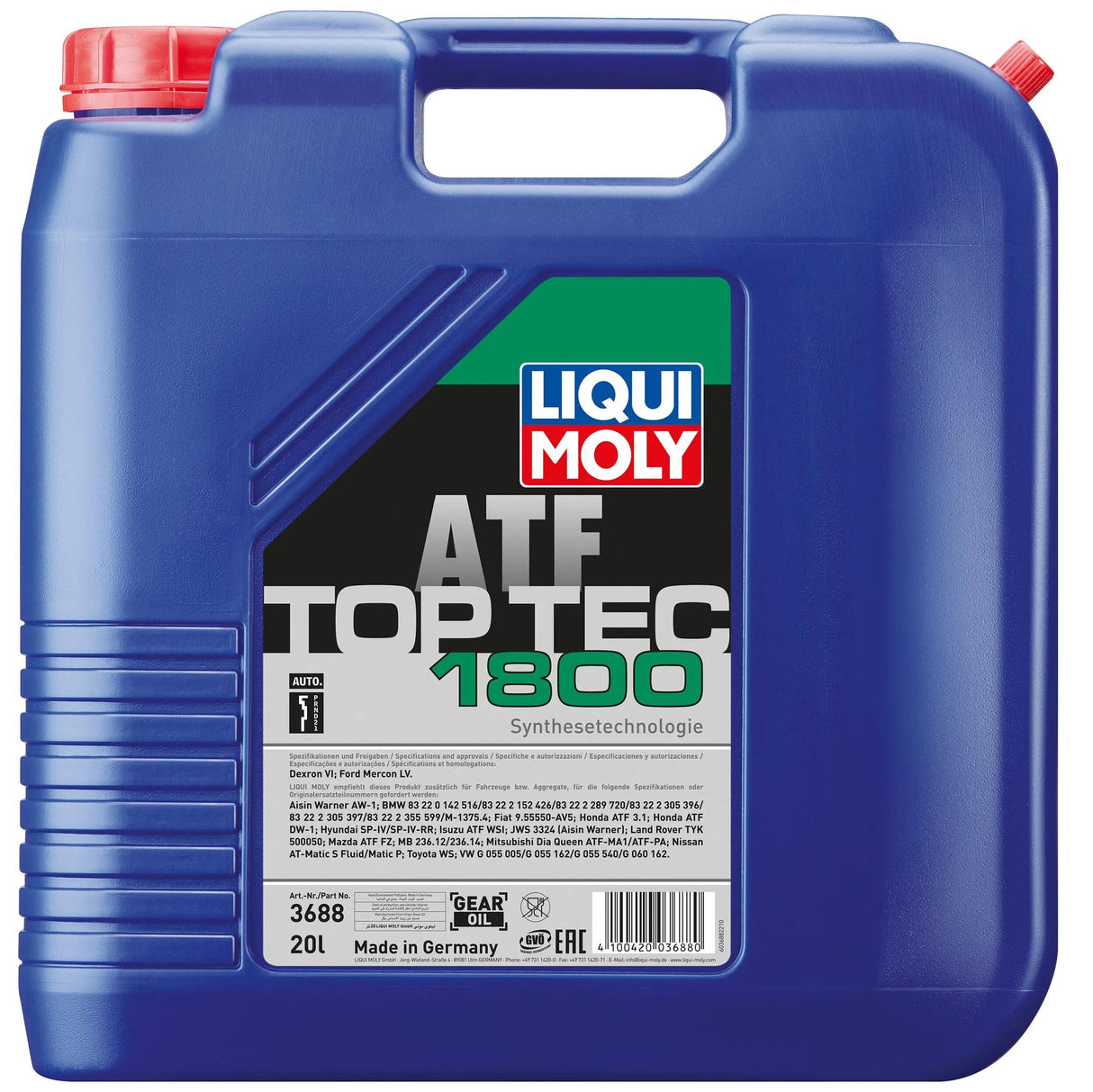 Liqui moly getriebeöl top tec atf 1800 top tec atf 1800 dunk 20l