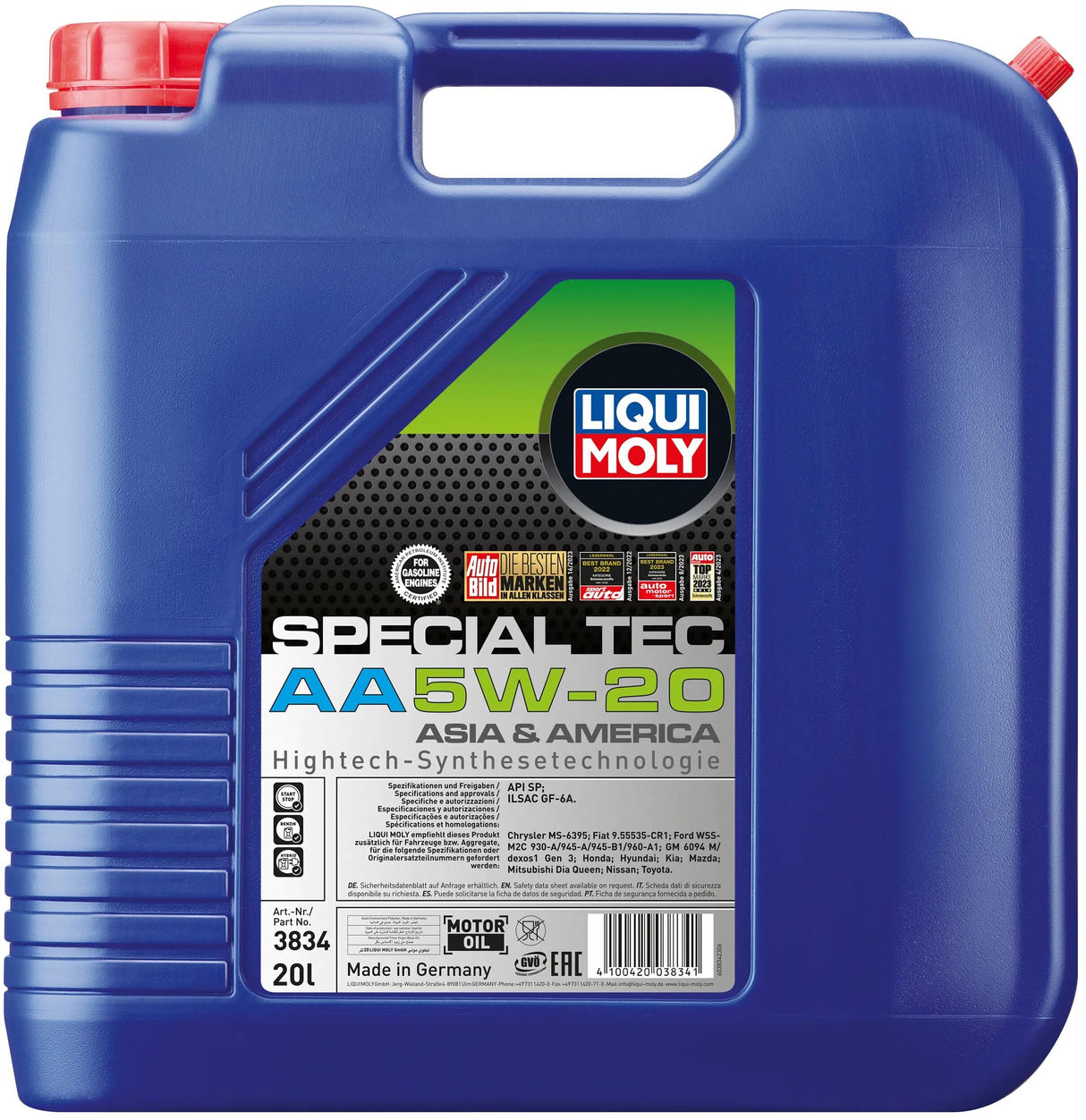 Liqui moly motorolie special tec aa motorolie 5w-20 20l lm special tech aa