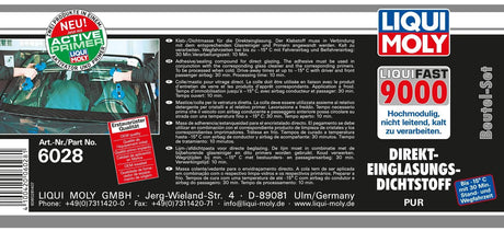 Liqui moly scheibenkleber liquifast 9000 vindueslim sæt liquifast 9000 sæt