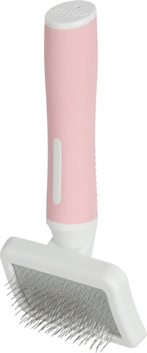 Zolux anah slicker børste pink hvid