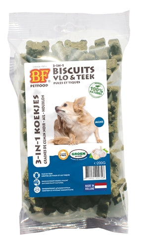 Biofood 3 i 1 hundekiks vlo teek mini