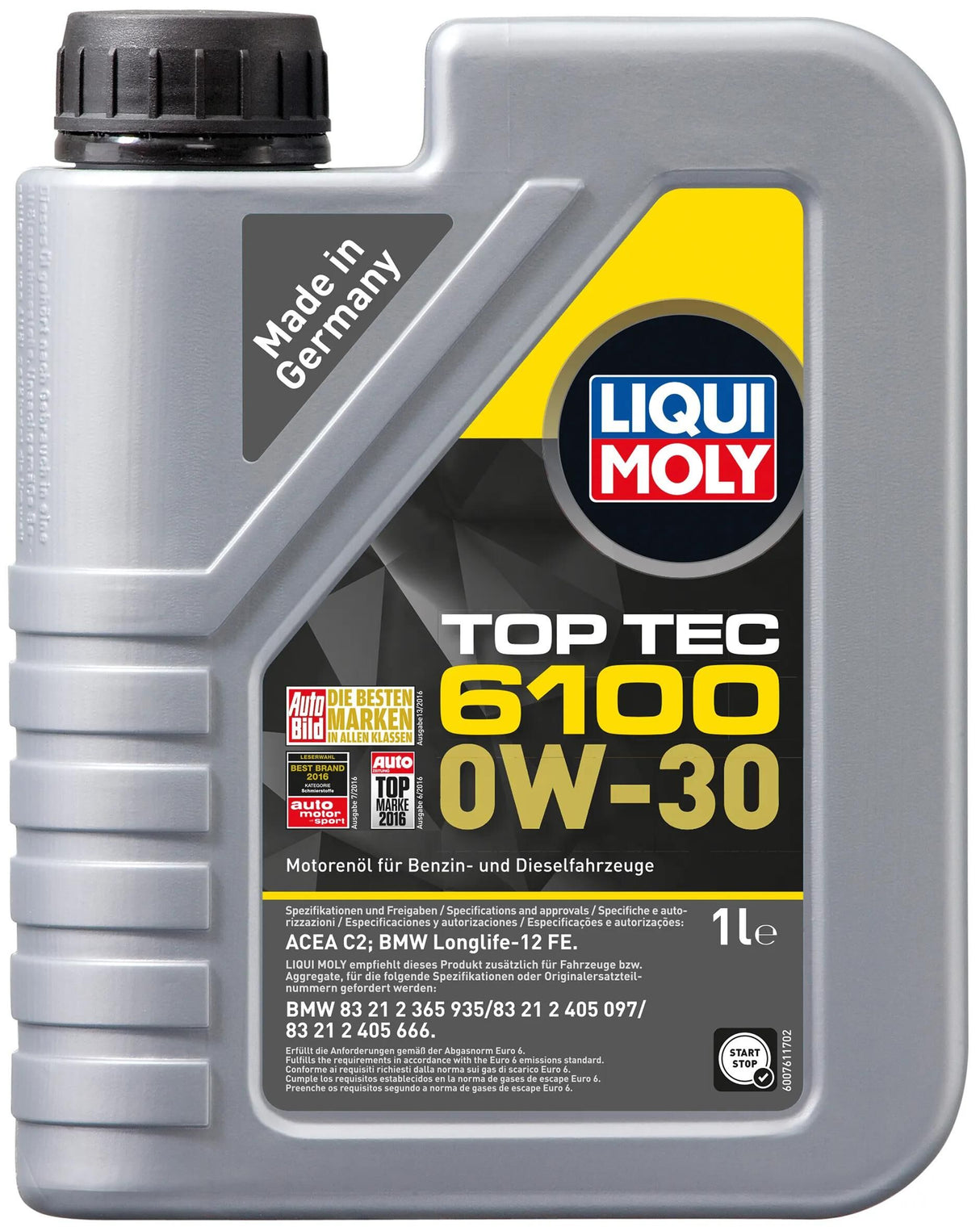Liqui moly motorolie top tec 6100 olie top tec 6100 1l 0w-30