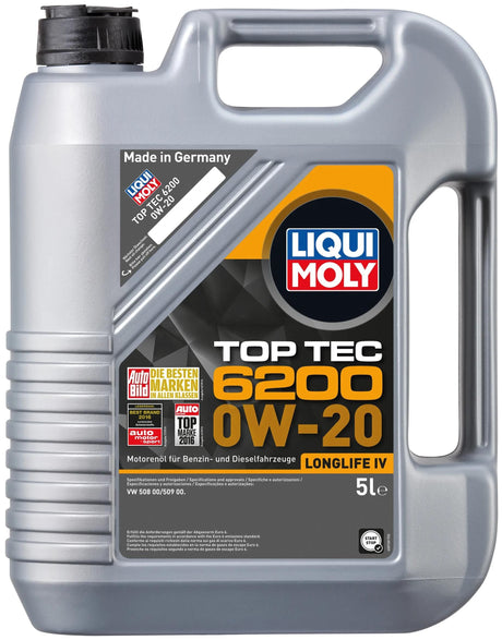 Liqui moly motorolie top tec 6200 olie top tec 6200 5l 0w-20