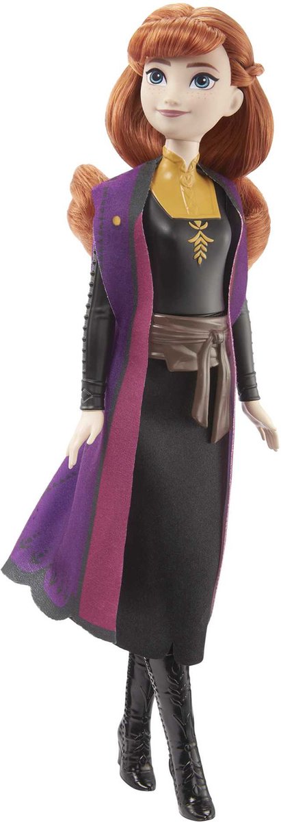Mattel Disney Frozen Anna - dukke - rejser med lilla kappe