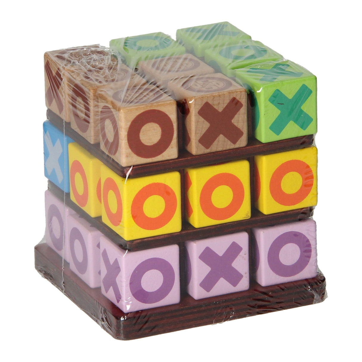 Træ 3D tic tac toe spil, 26 stk.