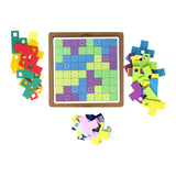 tangram-regnbuesæt i træ, 64 dele.