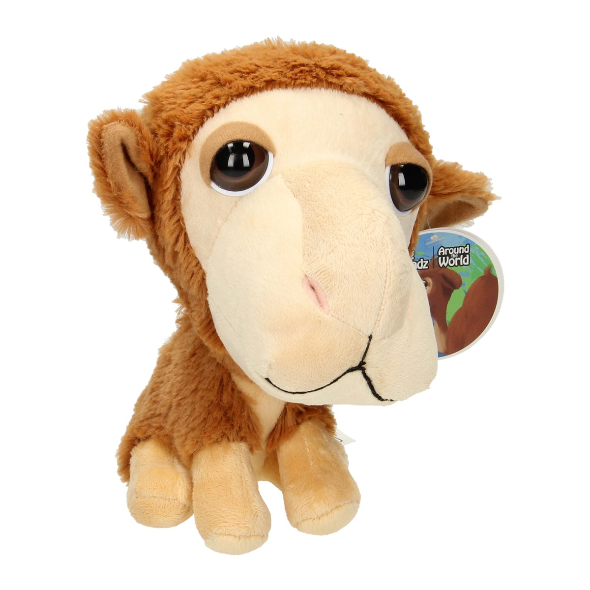 Plys-kamel med stort hoved, 21 cm