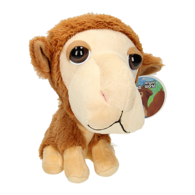 Plys-kamel med stort hoved, 21 cm