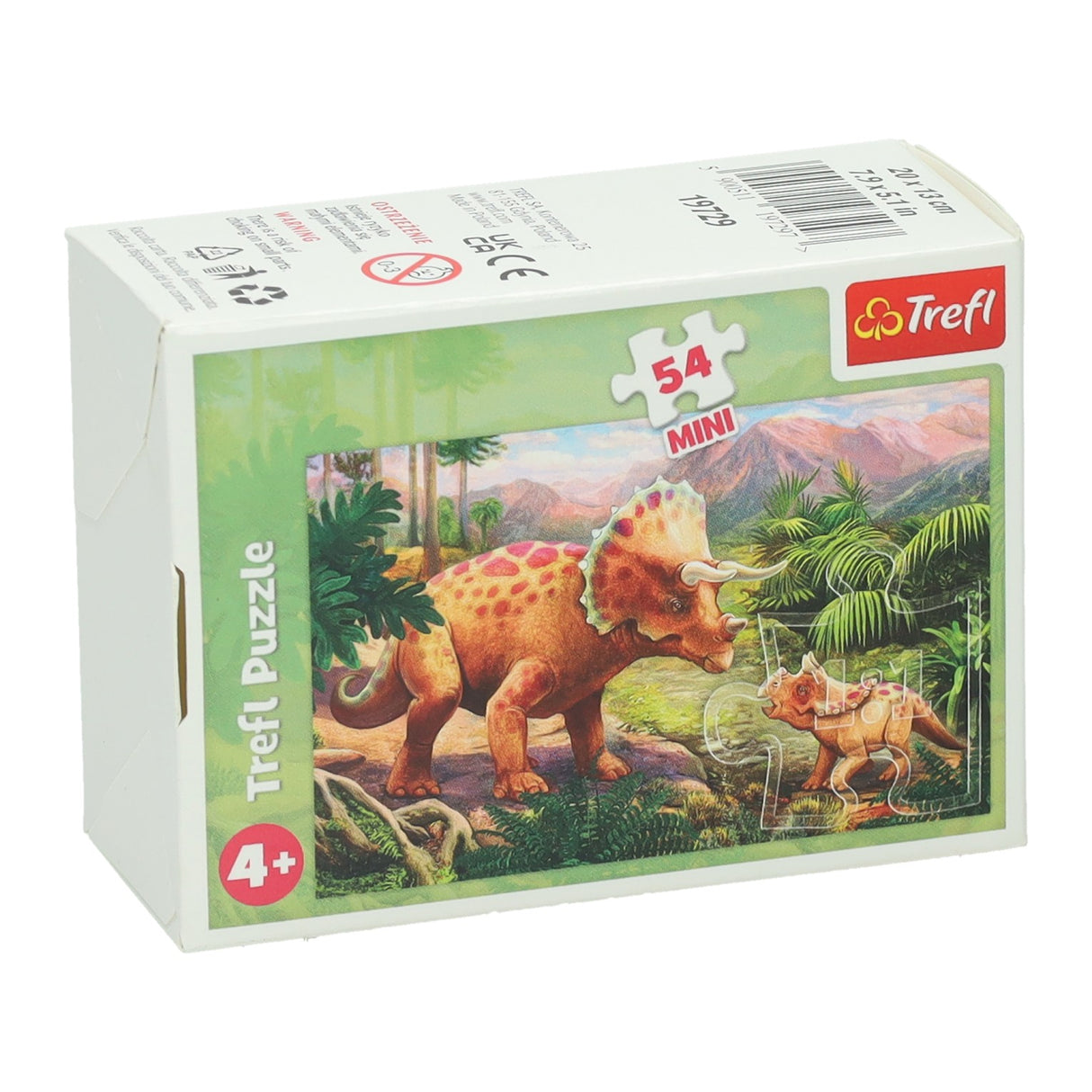 Minipuslespil fantastisk dinosaur, 54 stk.