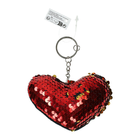 Nøgleringhjerte med pailletter
