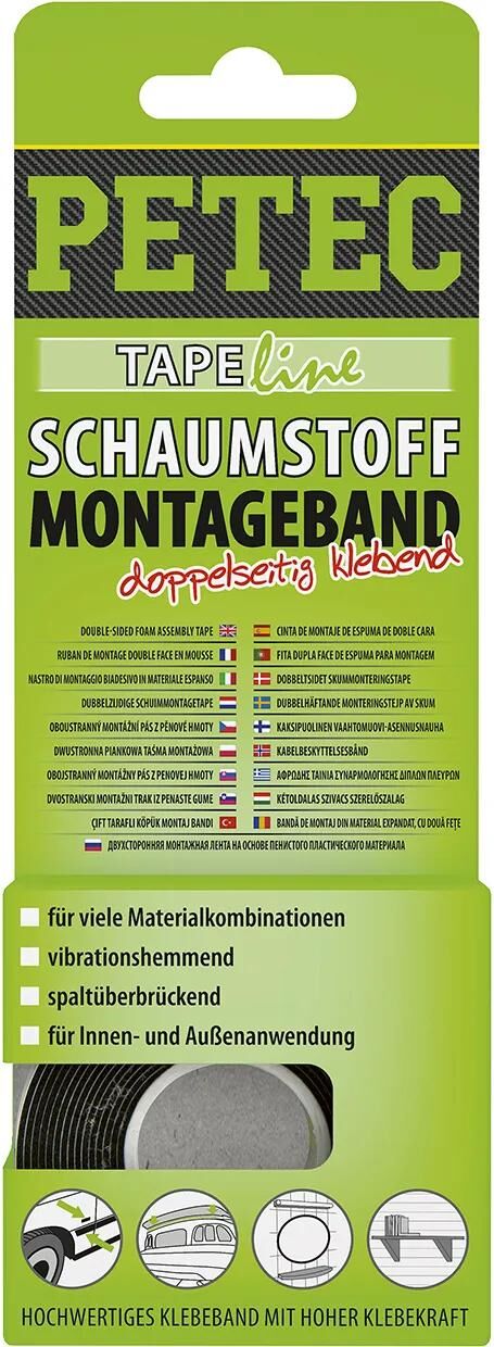 Petec monteringstape monteringstape 19mmx10m