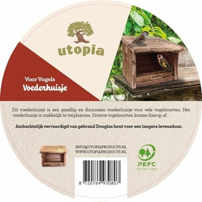 Utopia Vogel fodringshus brændt Douglas Wood