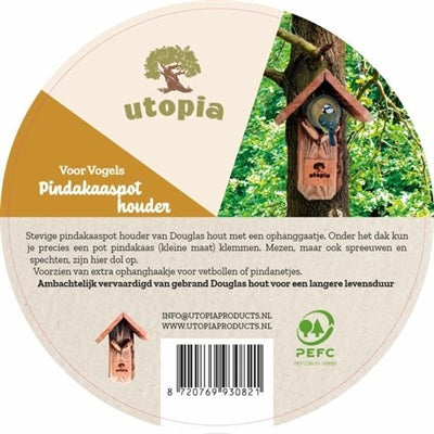 Utopia jordnøddesmør Spot Holder brændt Douglas Wood