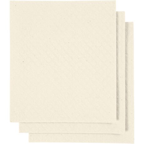 Creativ virksomhed https: www.cchobby.nl svampe-klud-størrelse-17x19-5-cm-off-white-3-piece-1-box